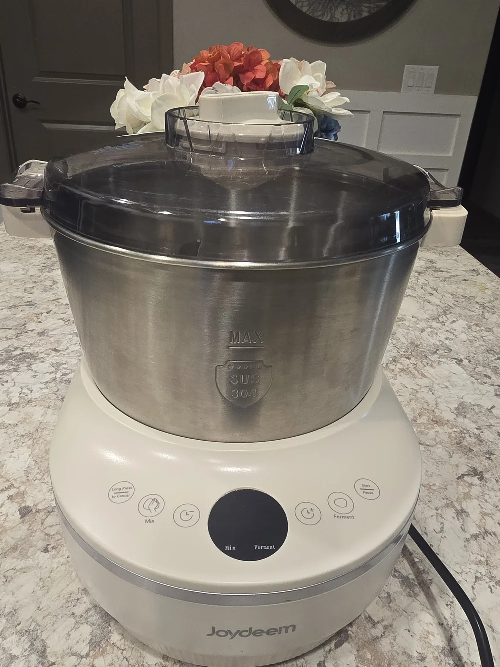 Joydeem Electric Dough Maker Mixer Kneader With Ferment Function Preset Modes